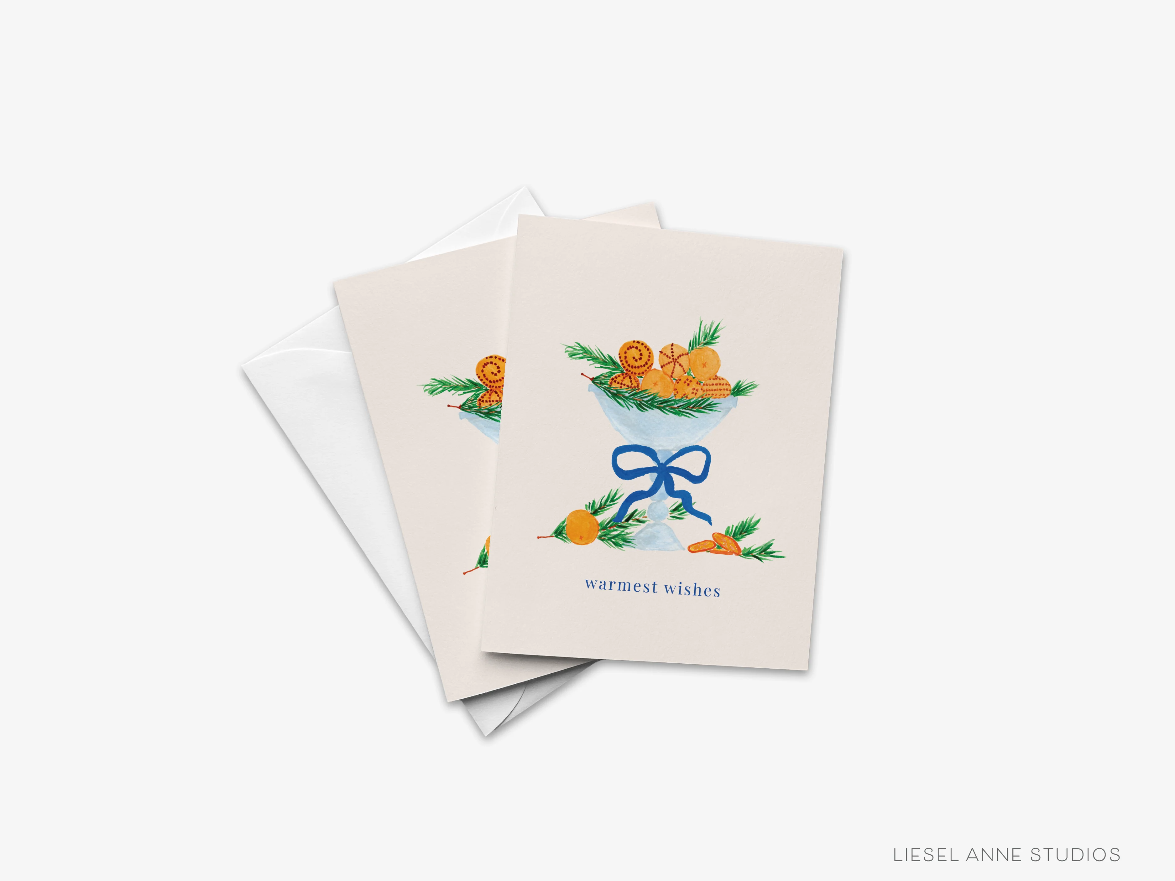 Citrus Holiday Warmest Wishes Greeting Card - Fundcutody