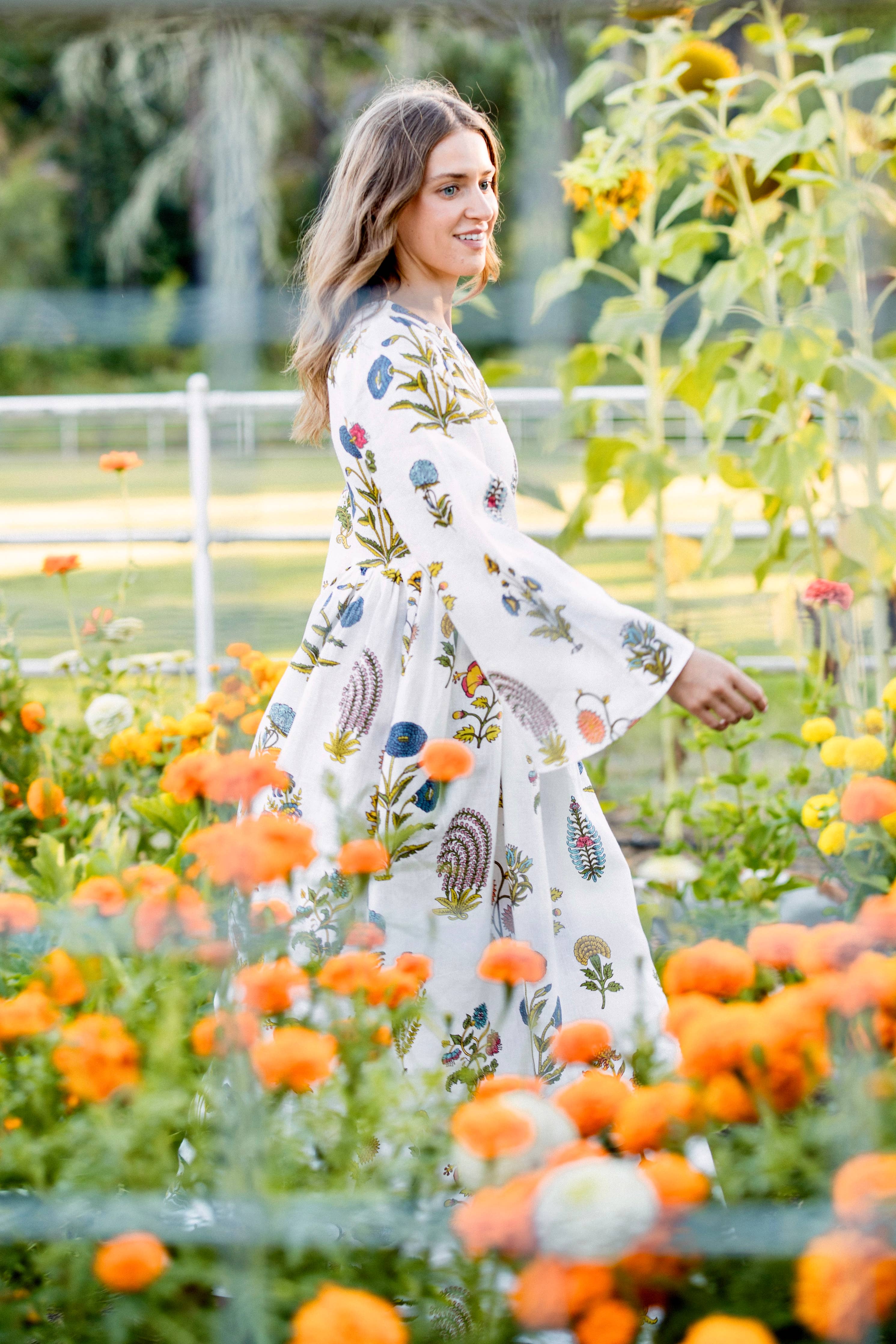 Lugano Maxi Dress - Multi Botanical - Fundcutody