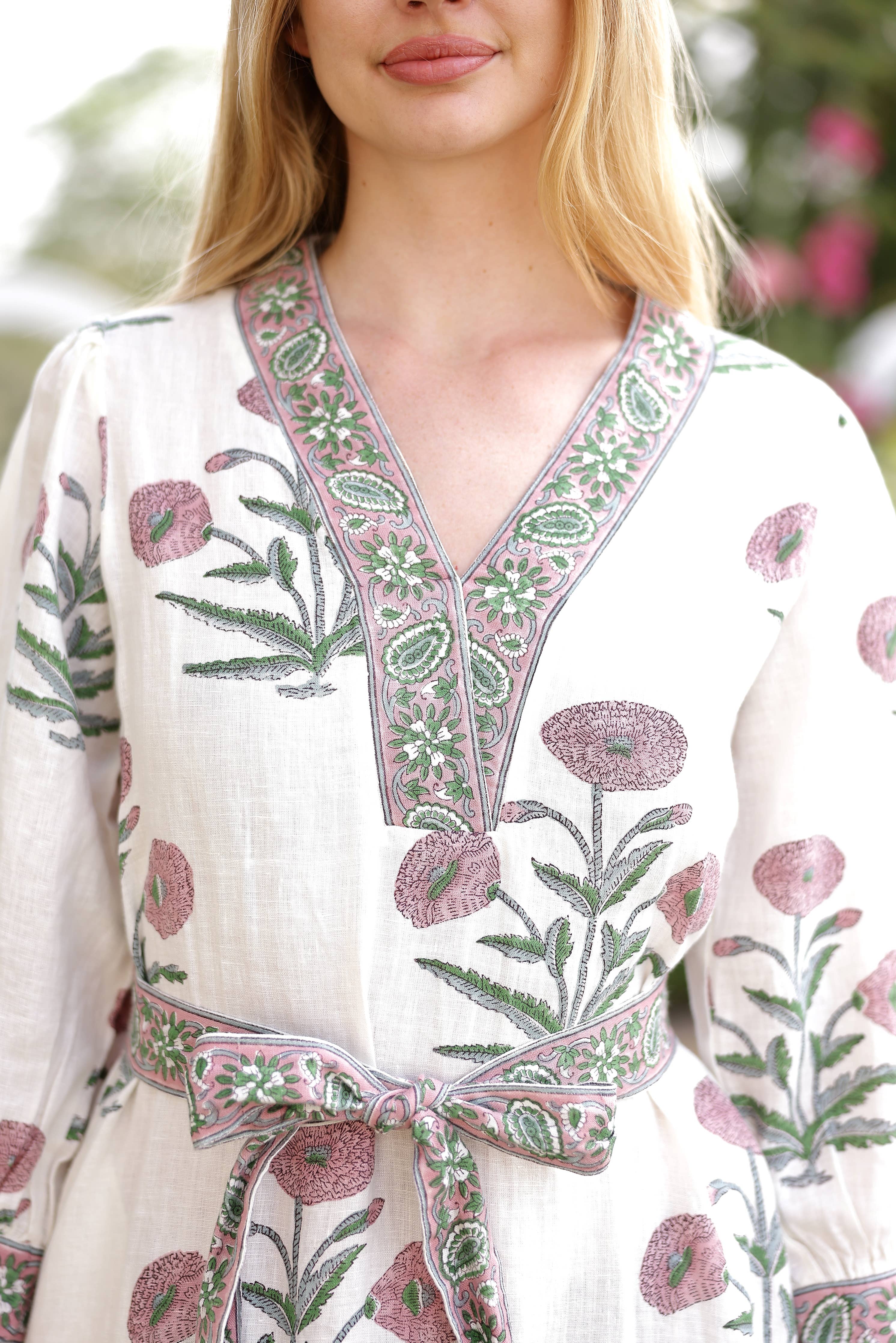 Capri Maxi Dress - Pink Flower - Fundcutody