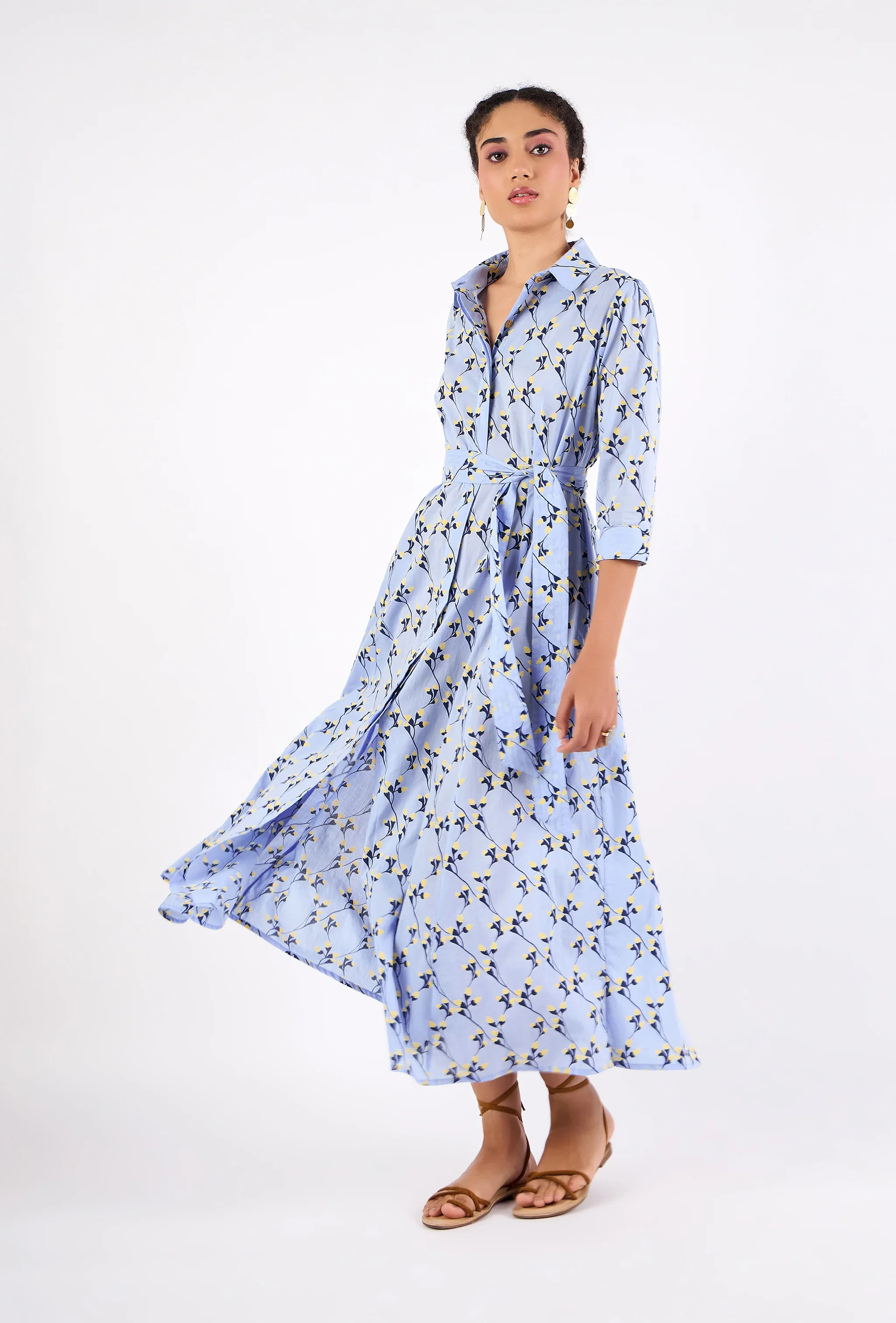 Emily Midi Dress  C Gordes Bluebell - Fundcutody