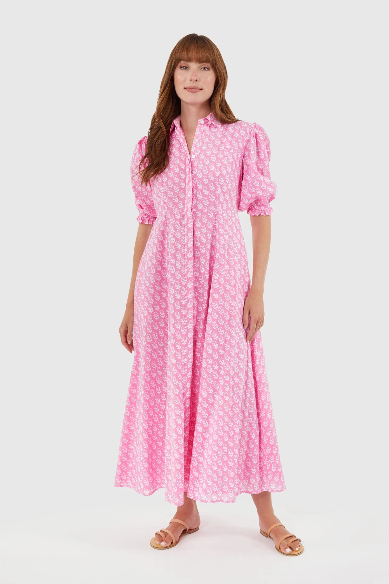 Rosie Dress  C Pink Marigolds - Fundcutody