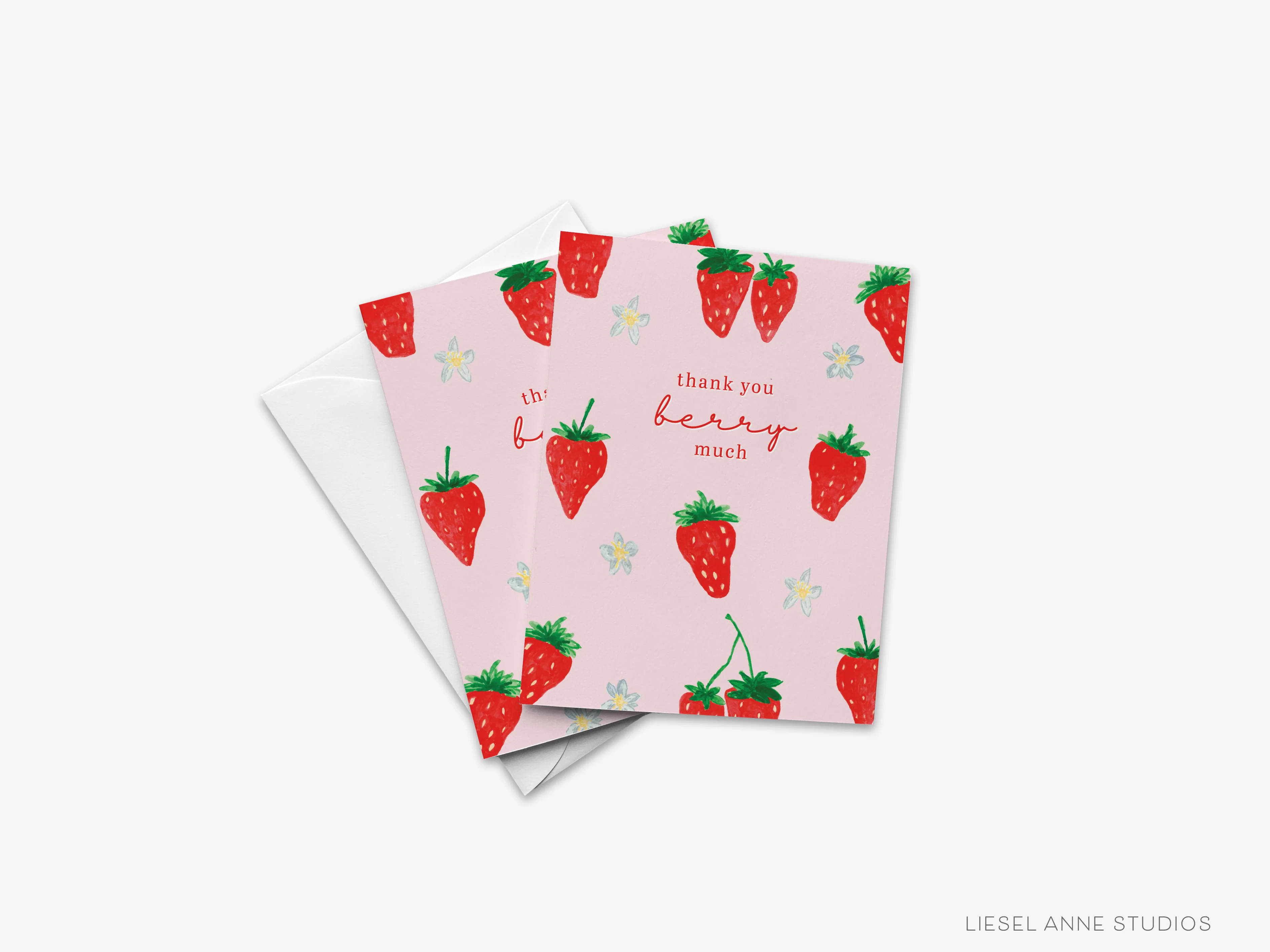 Strawberry Thank You Berry Much Greeting Card - Fundcutody