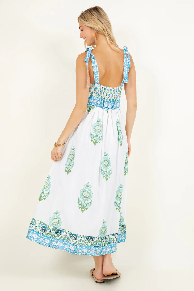 Priya Dress - Blue Poppy - Fundcutody