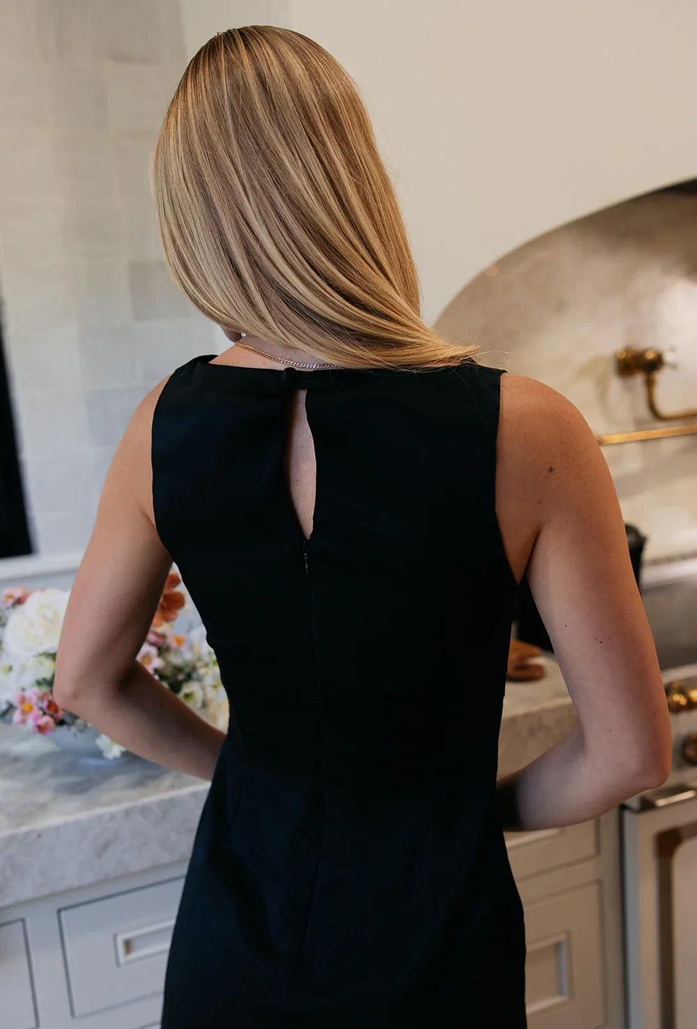 Silk Bardot Shift Dress - Black - Fundcutody