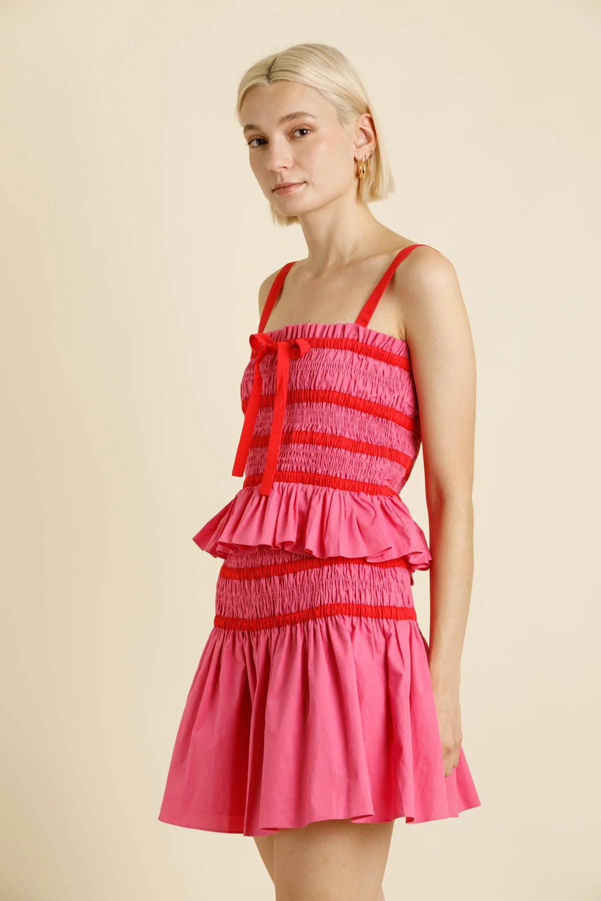 Iris Contrast Top - Pink - Fundcutody
