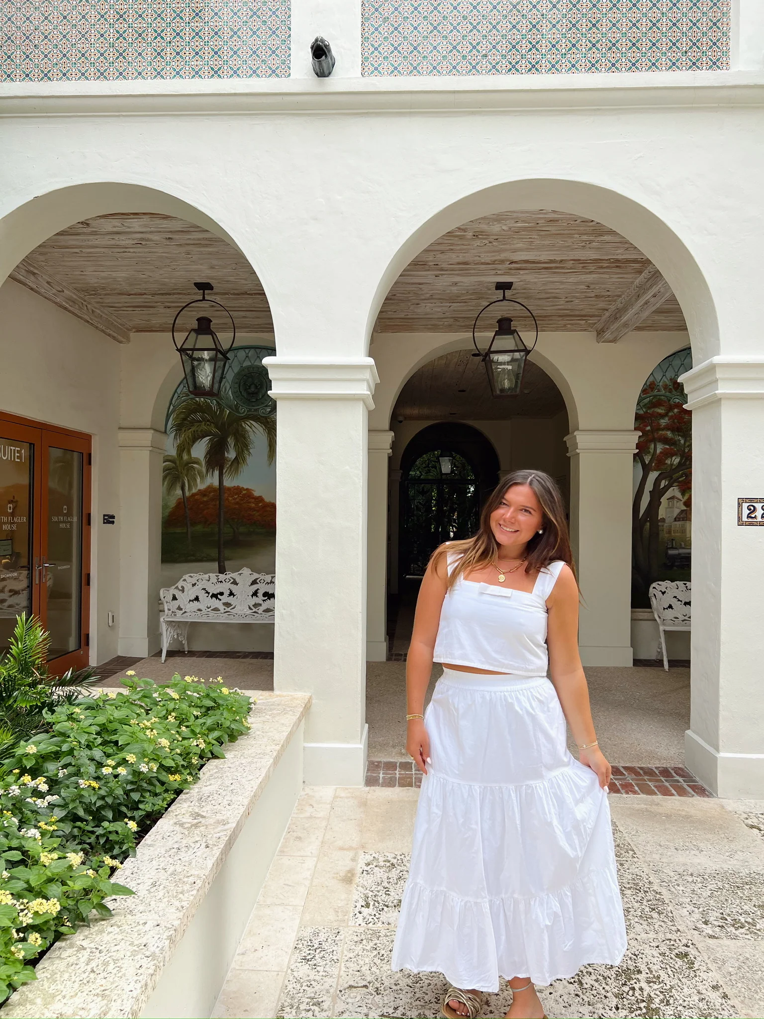 Southport Skirt - White Poplin - Fundcutody
