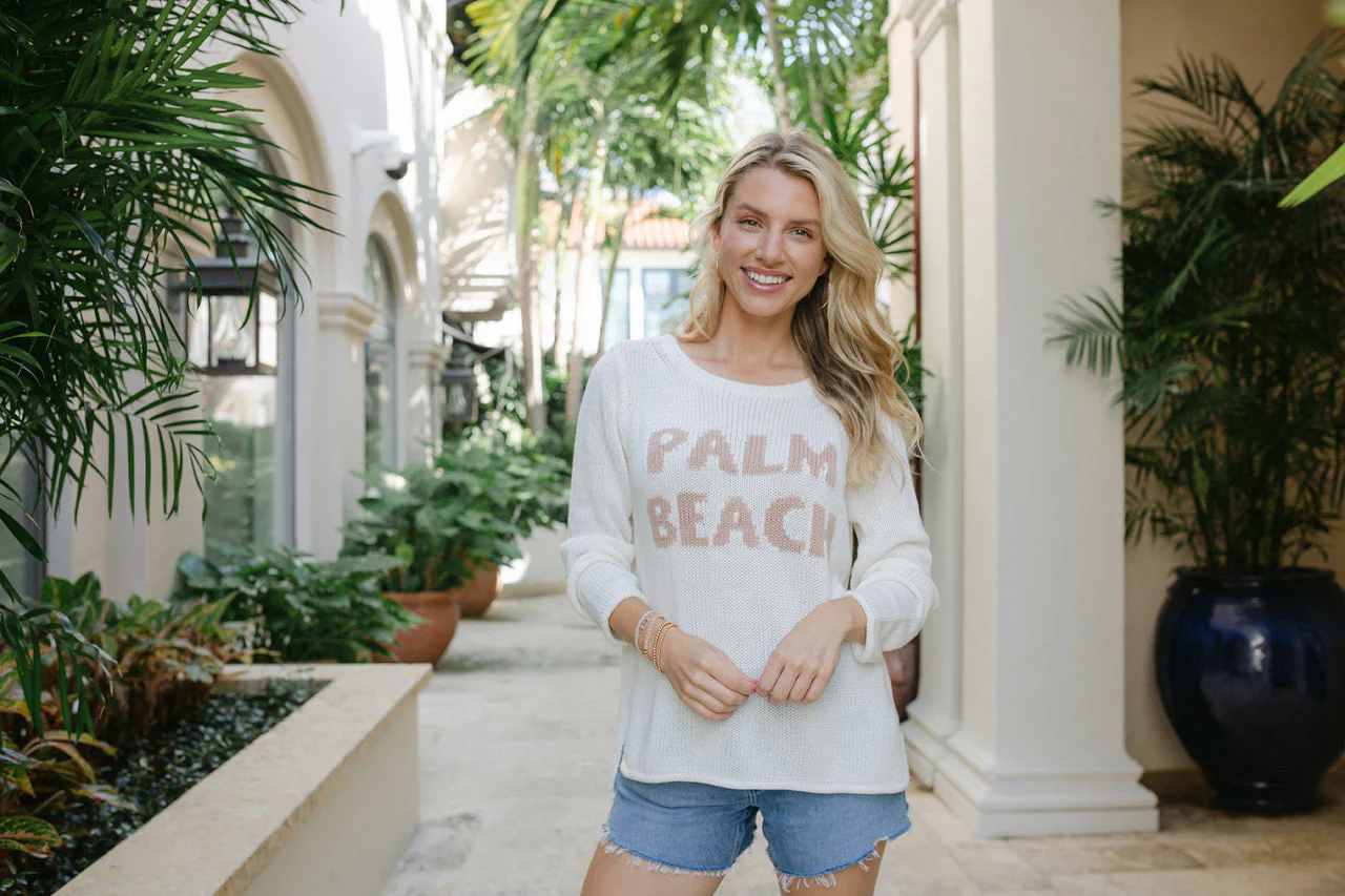 Palm Beach Loose Knit Sweater - Fundcutody