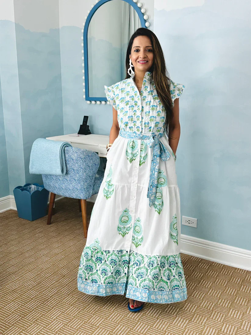 Vera Dress - Blue Poppy - Fundcutody